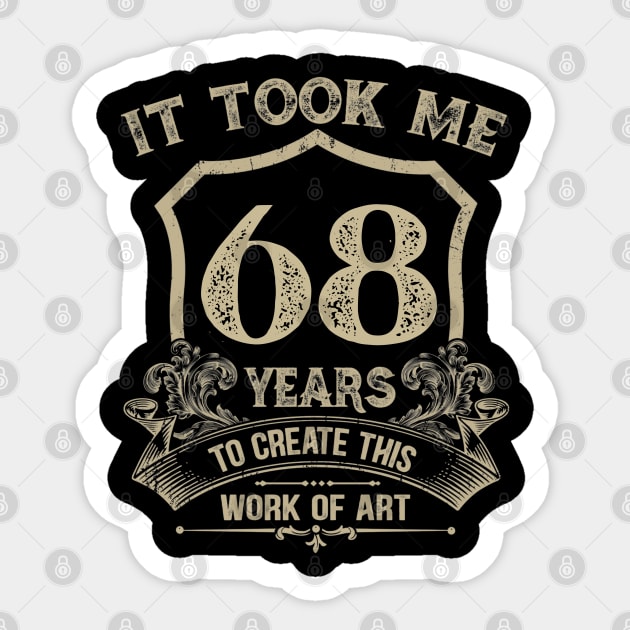 68th Birthday Sticker by Jandjprints